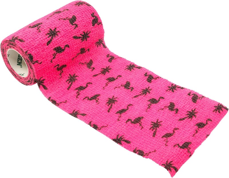Neogen SyrFlex Cohesive Bandage 4” Pink Flamingo 4pk - Image 3